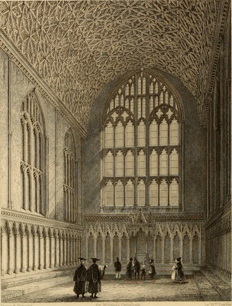 An illustration from Winkles's architectural and picturesque illustrations of the cathedral churches of England and Wales, 1836, leaf 97