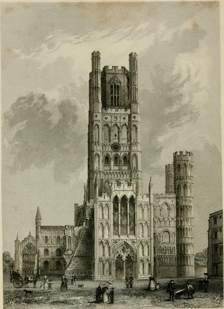 An illustration from Winkles's architectural and picturesque illustrations of the cathedral churches of England and Wales, 1836, leaf 131