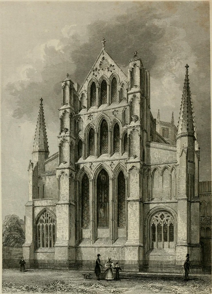 An illustration from Winkles's architectural and picturesque illustrations of the cathedral churches of England and Wales, 1836, leaf 139