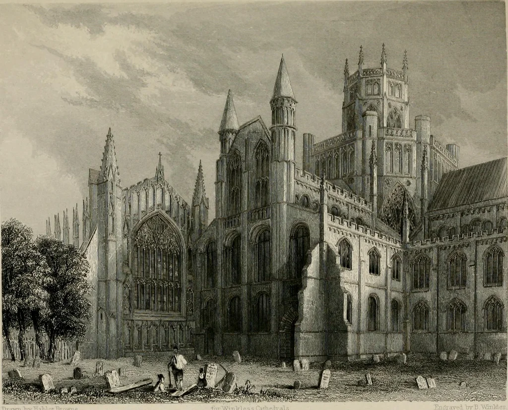 An illustration from Winkles's architectural and picturesque illustrations of the cathedral churches of England and Wales, 1836, leaf 146