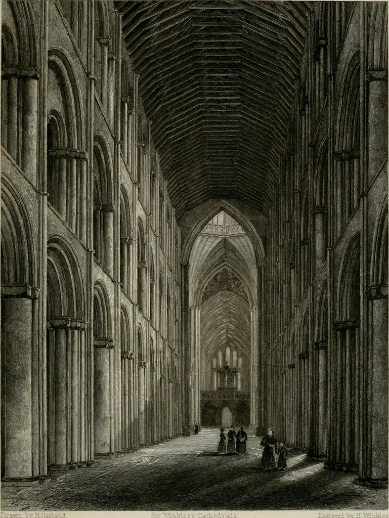 An illustration from Winkles's architectural and picturesque illustrations of the cathedral churches of England and Wales, 1836, leaf 154