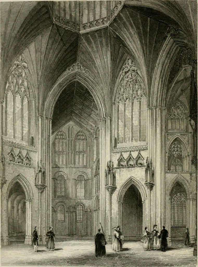 An illustration from Winkles's architectural and picturesque illustrations of the cathedral churches of England and Wales, 1836, leaf 159
