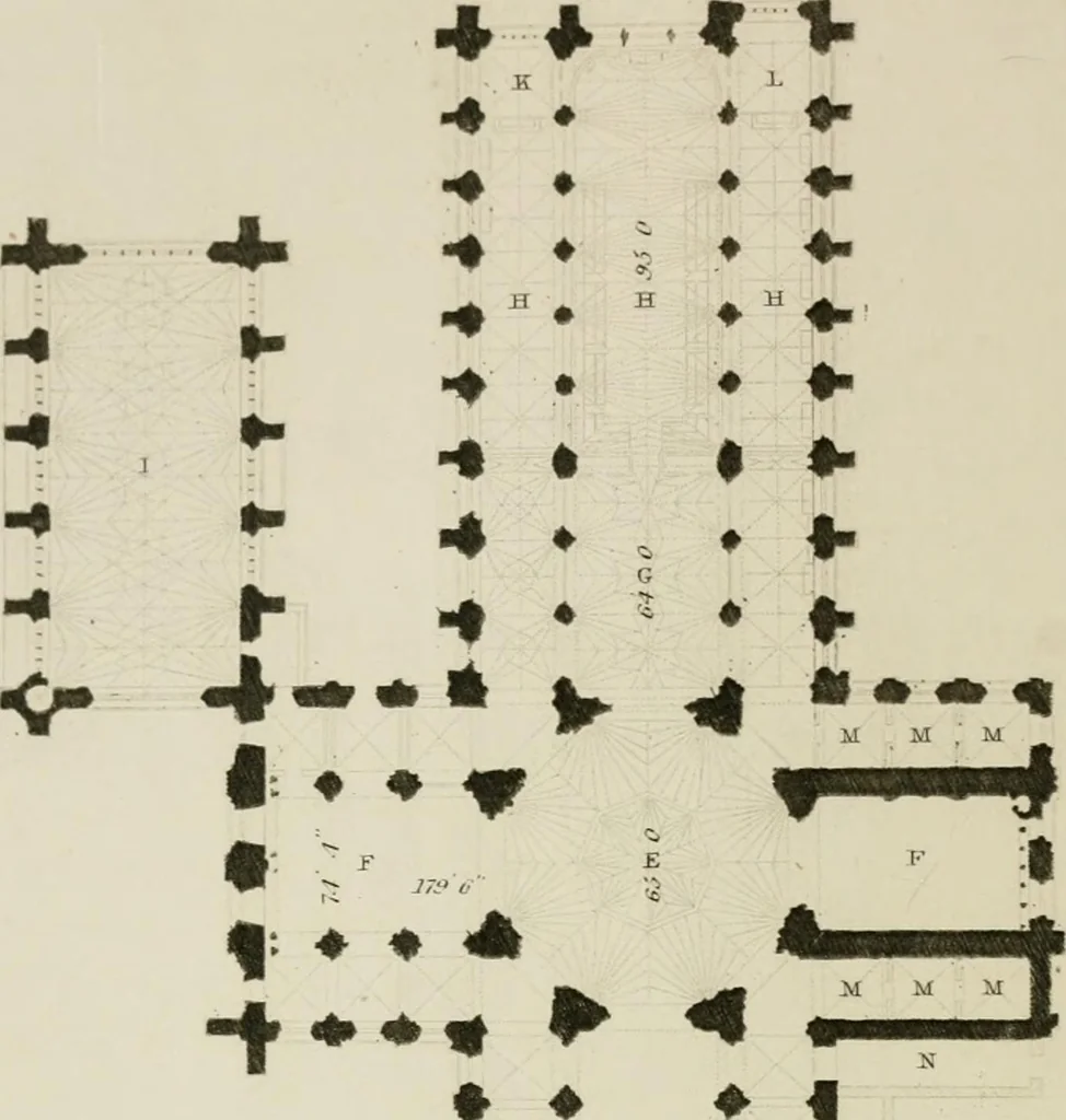 An illustration from Winkles's architectural and picturesque illustrations of the cathedral churches of England and Wales, 1836, leaf 175