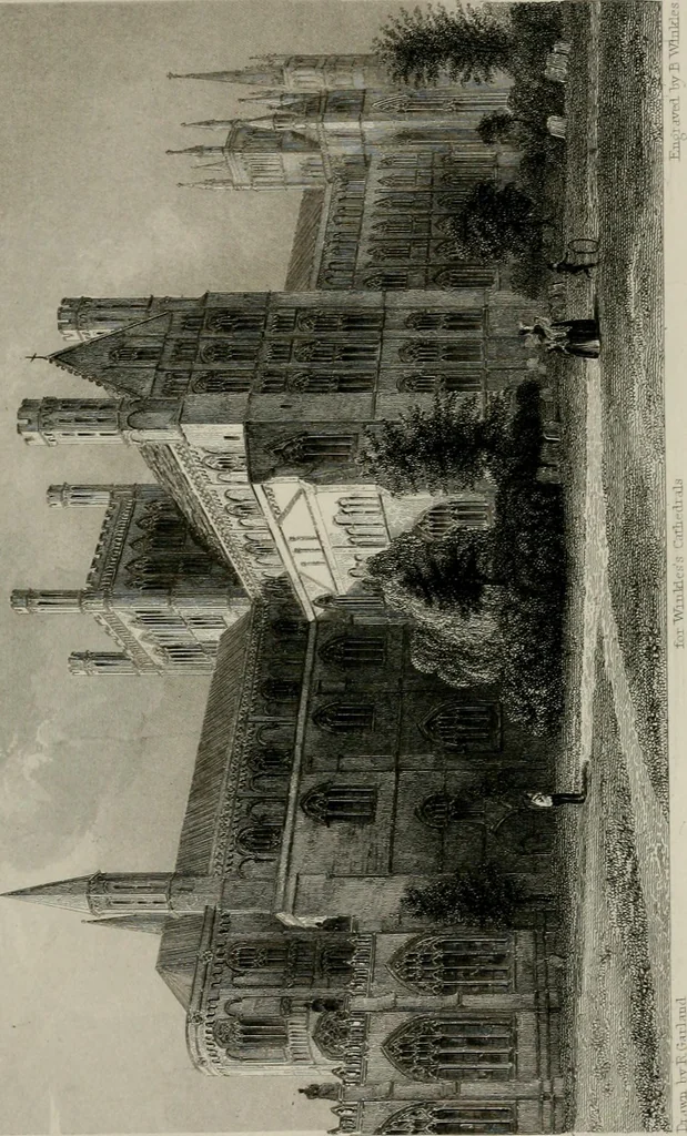 An illustration from Winkles's architectural and picturesque illustrations of the cathedral churches of England and Wales, 1836, leaf 198