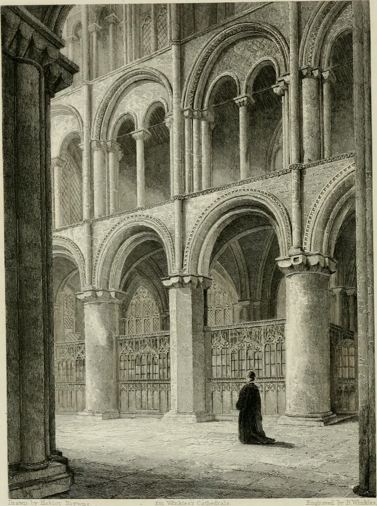An illustration from Winkles's architectural and picturesque illustrations of the cathedral churches of England and Wales, 1836, leaf 207