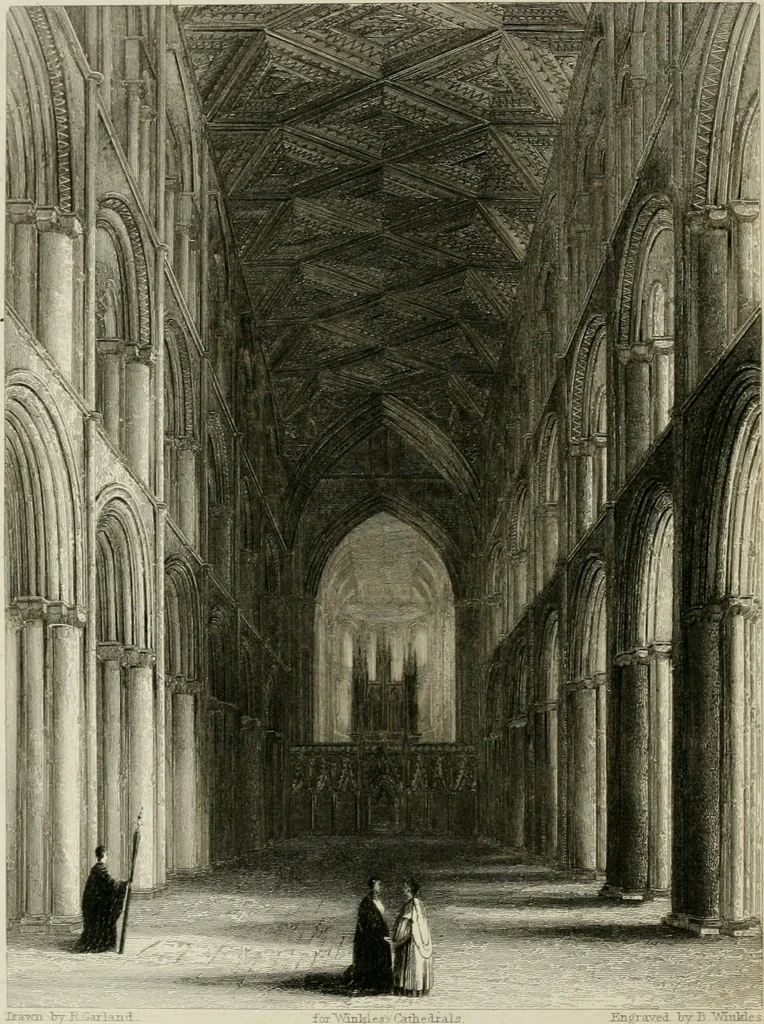 An illustration from Winkles's architectural and picturesque illustrations of the cathedral churches of England and Wales, 1836, leaf 211