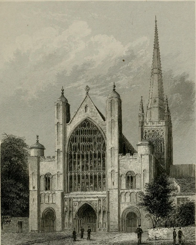 An illustration from Winkles's architectural and picturesque illustrations of the cathedral churches of England and Wales, 1836, leaf 238