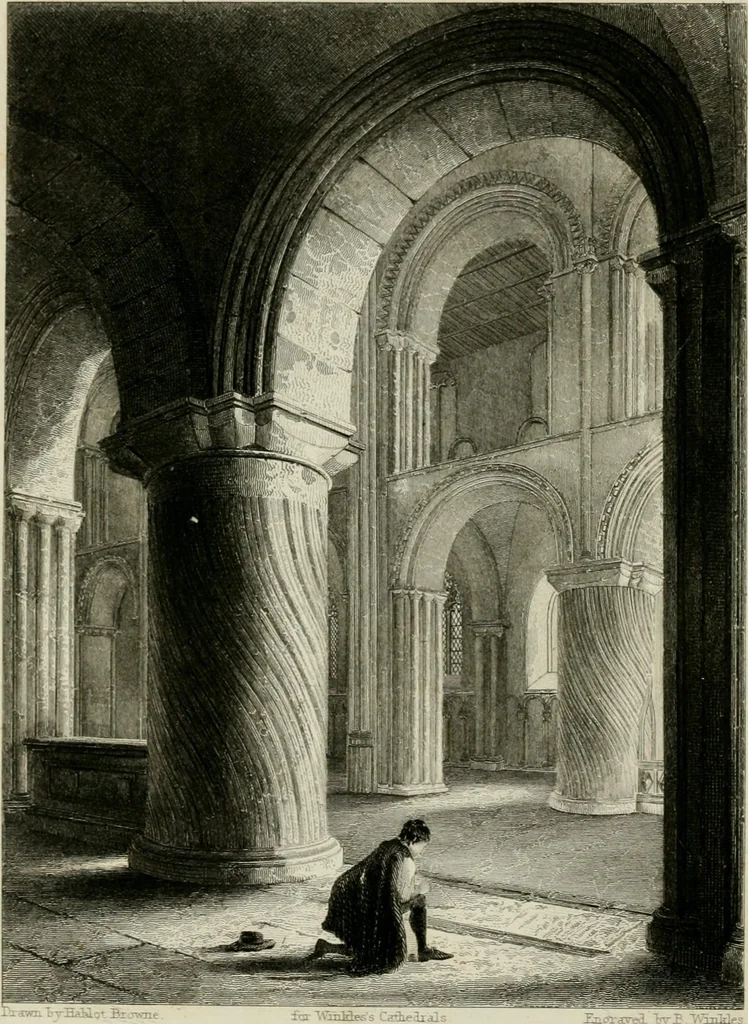 An illustration from Winkles's architectural and picturesque illustrations of the cathedral churches of England and Wales, 1836, leaf 249