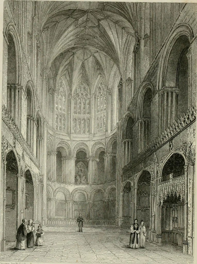 An illustration from Winkles's architectural and picturesque illustrations of the cathedral churches of England and Wales, 1836, leaf 255