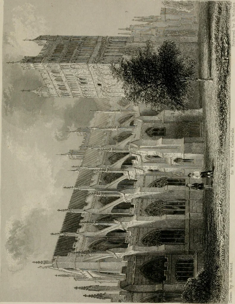 An illustration from Winkles's architectural and picturesque illustrations of the cathedral churches of England and Wales, 1836, leaf 288