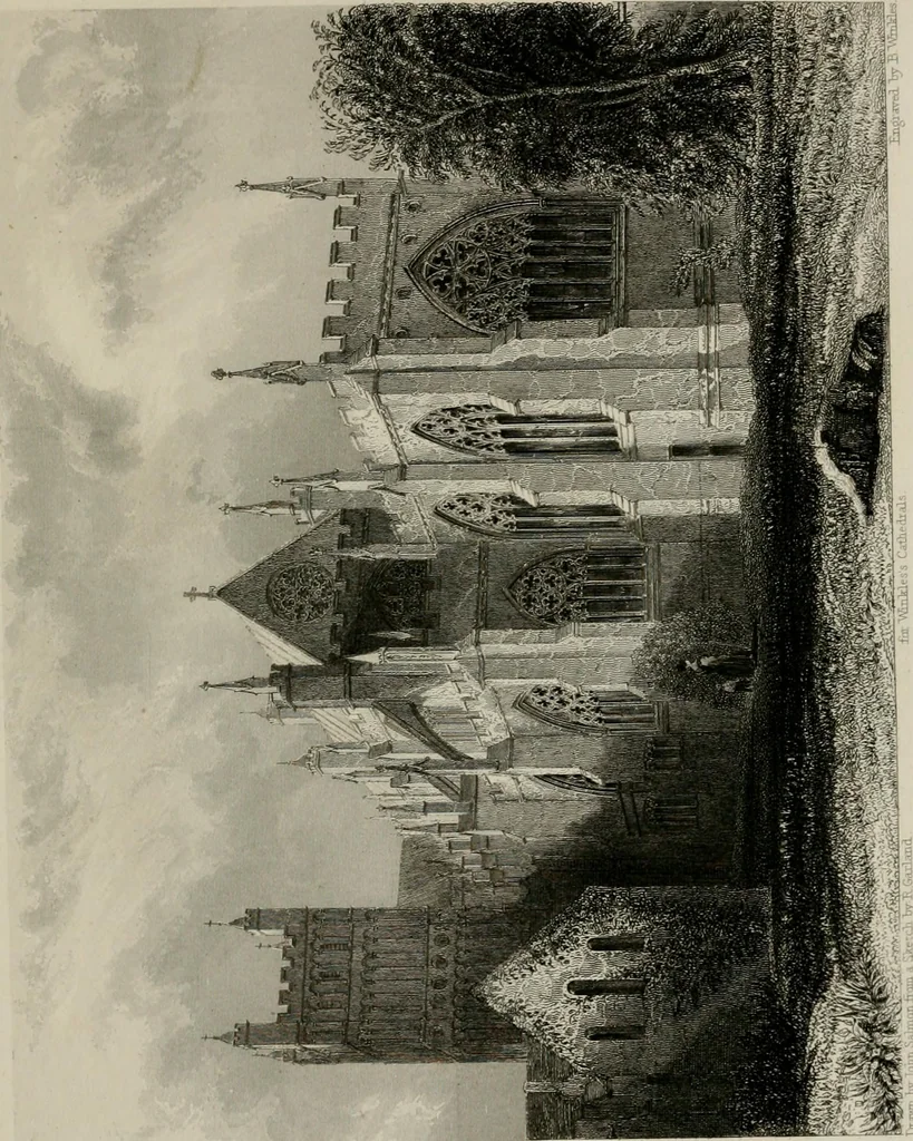 An illustration from Winkles's architectural and picturesque illustrations of the cathedral churches of England and Wales, 1836, leaf 298