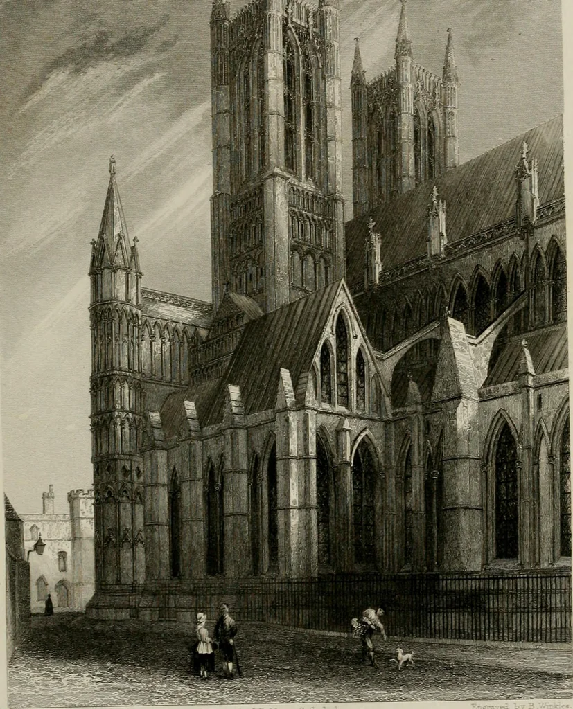 An illustration from Winkles's architectural and picturesque illustrations of the cathedral churches of England and Wales, 1836, leaf 30