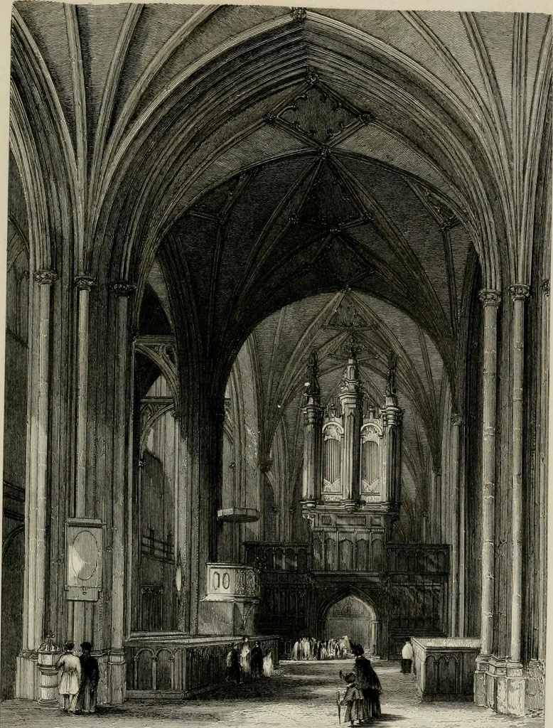 An illustration from Winkles's architectural and picturesque illustrations of the cathedral churches of England and Wales, 1836, leaf 350