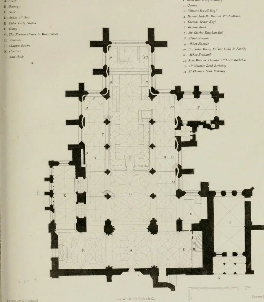An illustration from Winkles's architectural and picturesque illustrations of the cathedral churches of England and Wales, 1836, leaf 360