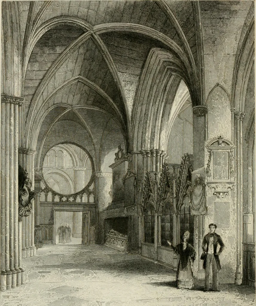 An illustration from Winkles's architectural and picturesque illustrations of the cathedral churches of England and Wales, 1836, leaf 375