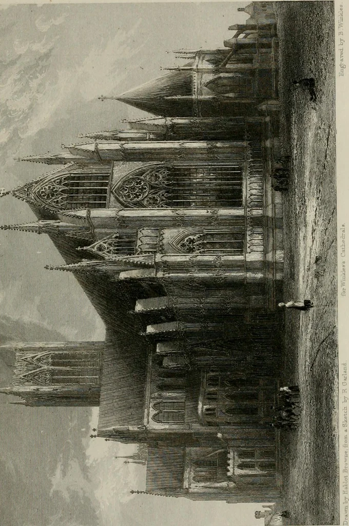 An illustration from Winkles's architectural and picturesque illustrations of the cathedral churches of England and Wales, 1836, leaf 42