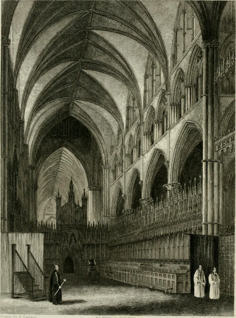 An illustration from Winkles's architectural and picturesque illustrations of the cathedral churches of England and Wales, 1836, leaf 53