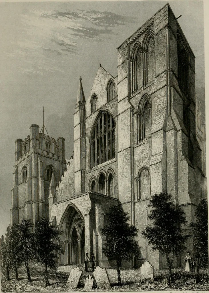 An illustration from Winkles's architectural and picturesque illustrations of the cathedral churches of England and Wales, 1836, leaf 82