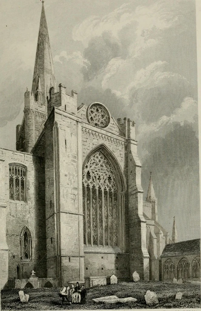 An illustration from Winkles's architectural and picturesque illustrations of the cathedral churches of England and Wales, 1836, leaf 88