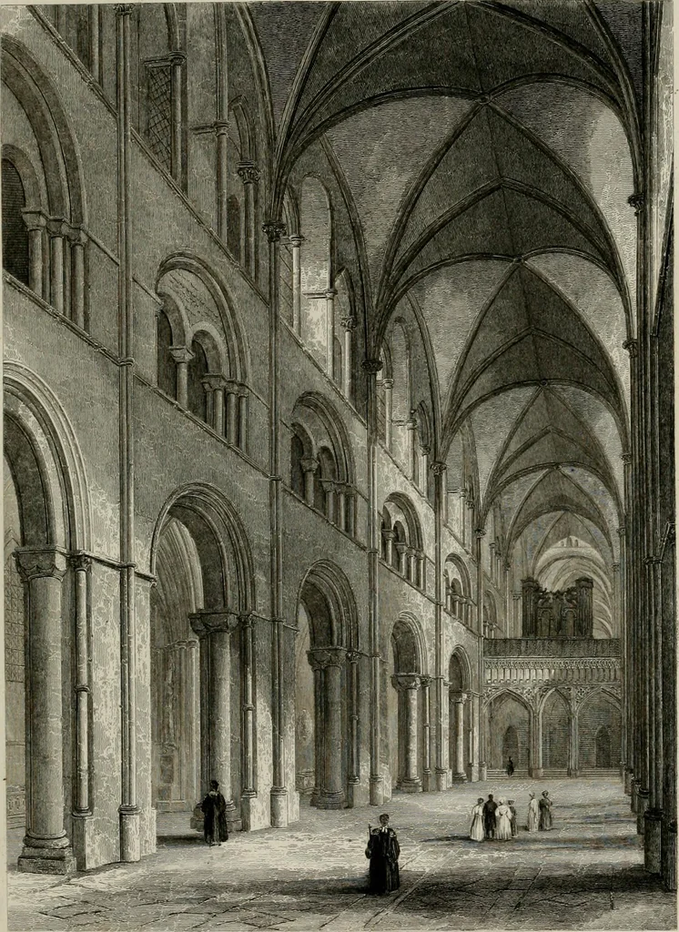 An illustration from Winkles's architectural and picturesque illustrations of the cathedral churches of England and Wales, 1836, leaf 98