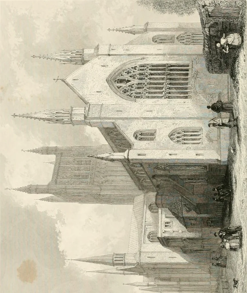 An illustration from Winkles's architectural and picturesque illustrations of the cathedral churches of England and Wales, 1836, leaf 109