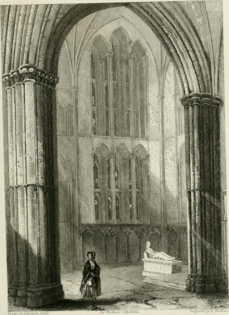 An illustration from Winkles's architectural and picturesque illustrations of the cathedral churches of England and Wales, 1836, leaf 118