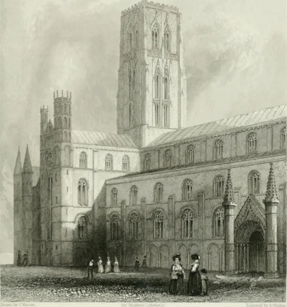 An illustration from Winkles's architectural and picturesque illustrations of the cathedral churches of England and Wales, 1836, leaf 136