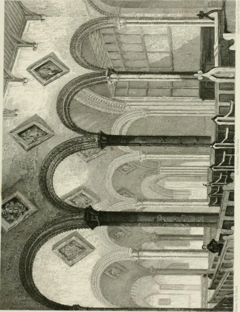 An illustration from Winkles's architectural and picturesque illustrations of the cathedral churches of England and Wales, 1836, leaf 150