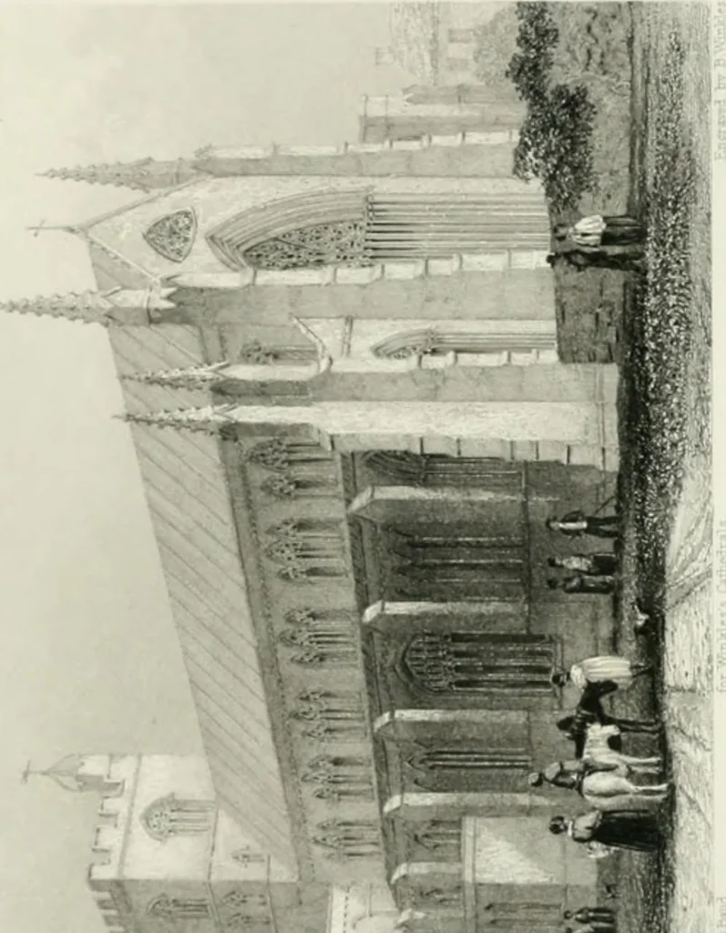 An illustration from Winkles's architectural and picturesque illustrations of the cathedral churches of England and Wales, 1836, leaf 168