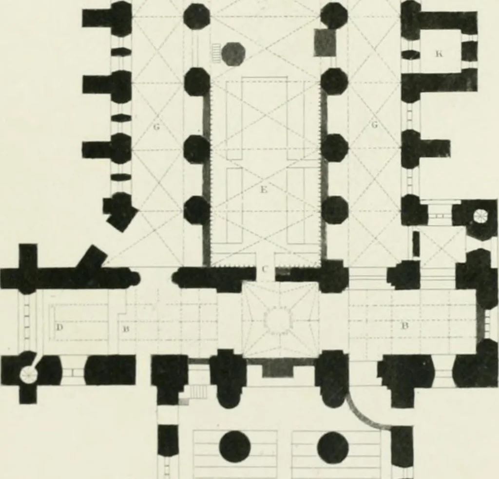 An illustration from Winkles's architectural and picturesque illustrations of the cathedral churches of England and Wales, 1836, leaf 178