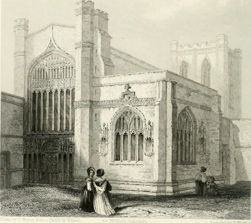 An illustration from Winkles's architectural and picturesque illustrations of the cathedral churches of England and Wales, 1836, leaf 193