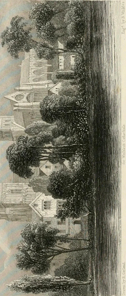 An illustration from Winkles's architectural and picturesque illustrations of the cathedral churches of England and Wales, 1836, leaf 21