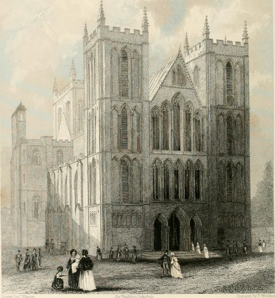 An illustration from Winkles's architectural and picturesque illustrations of the cathedral churches of England and Wales, 1836, leaf 213