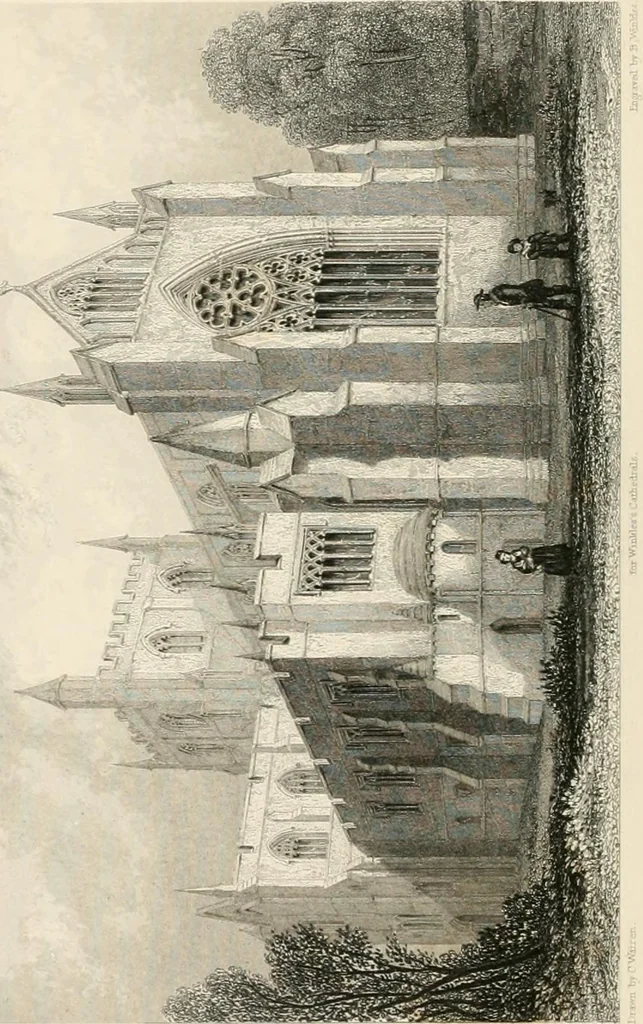 An illustration from Winkles's architectural and picturesque illustrations of the cathedral churches of England and Wales, 1836, leaf 225