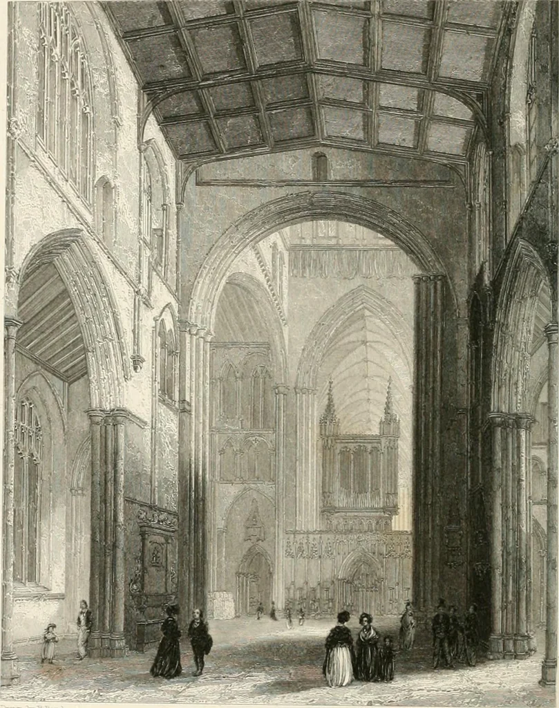 An illustration from Winkles's architectural and picturesque illustrations of the cathedral churches of England and Wales, 1836, leaf 229