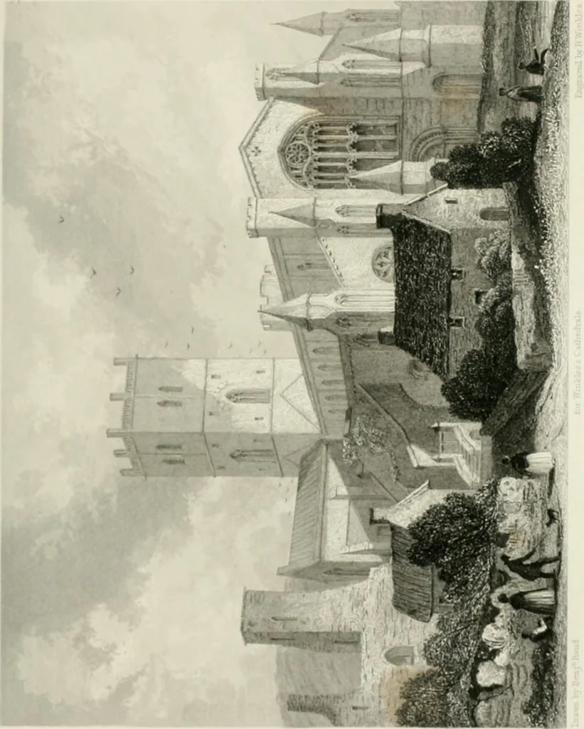 An illustration from Winkles's architectural and picturesque illustrations of the cathedral churches of England and Wales, 1836, leaf 246