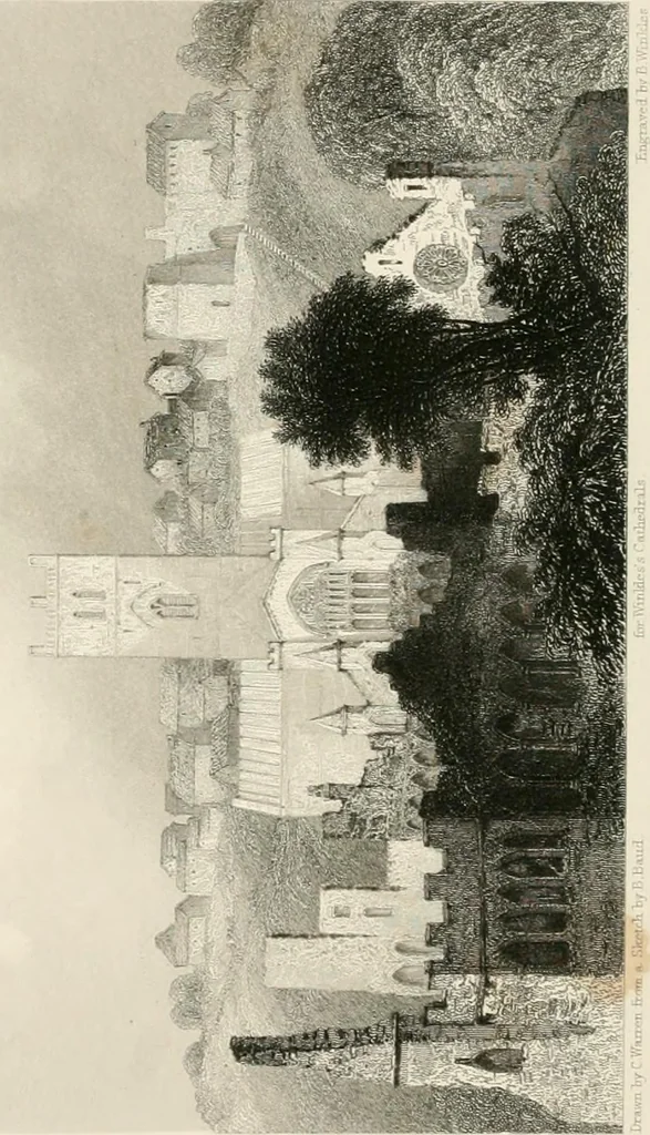 An illustration from Winkles's architectural and picturesque illustrations of the cathedral churches of England and Wales, 1836, leaf 249