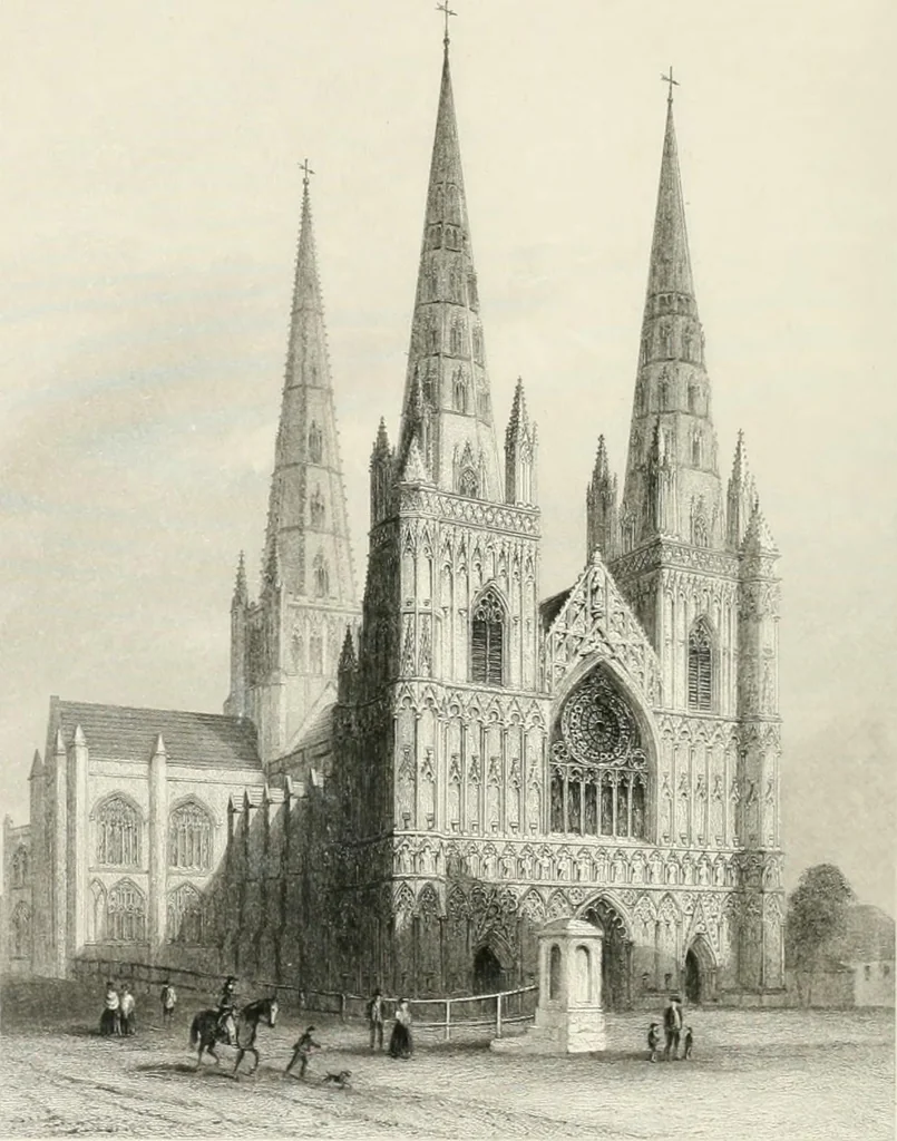 An illustration from Winkles's architectural and picturesque illustrations of the cathedral churches of England and Wales, 1836, leaf 29