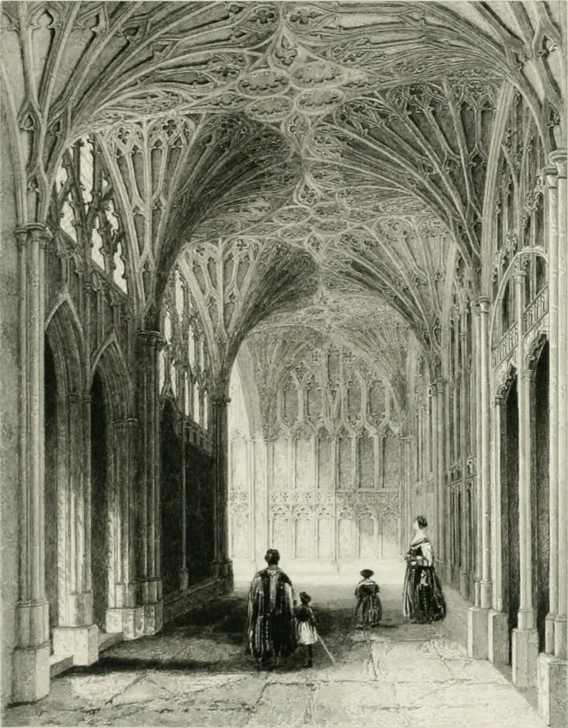 An illustration from Winkles's architectural and picturesque illustrations of the cathedral churches of England and Wales, 1836, leaf 62