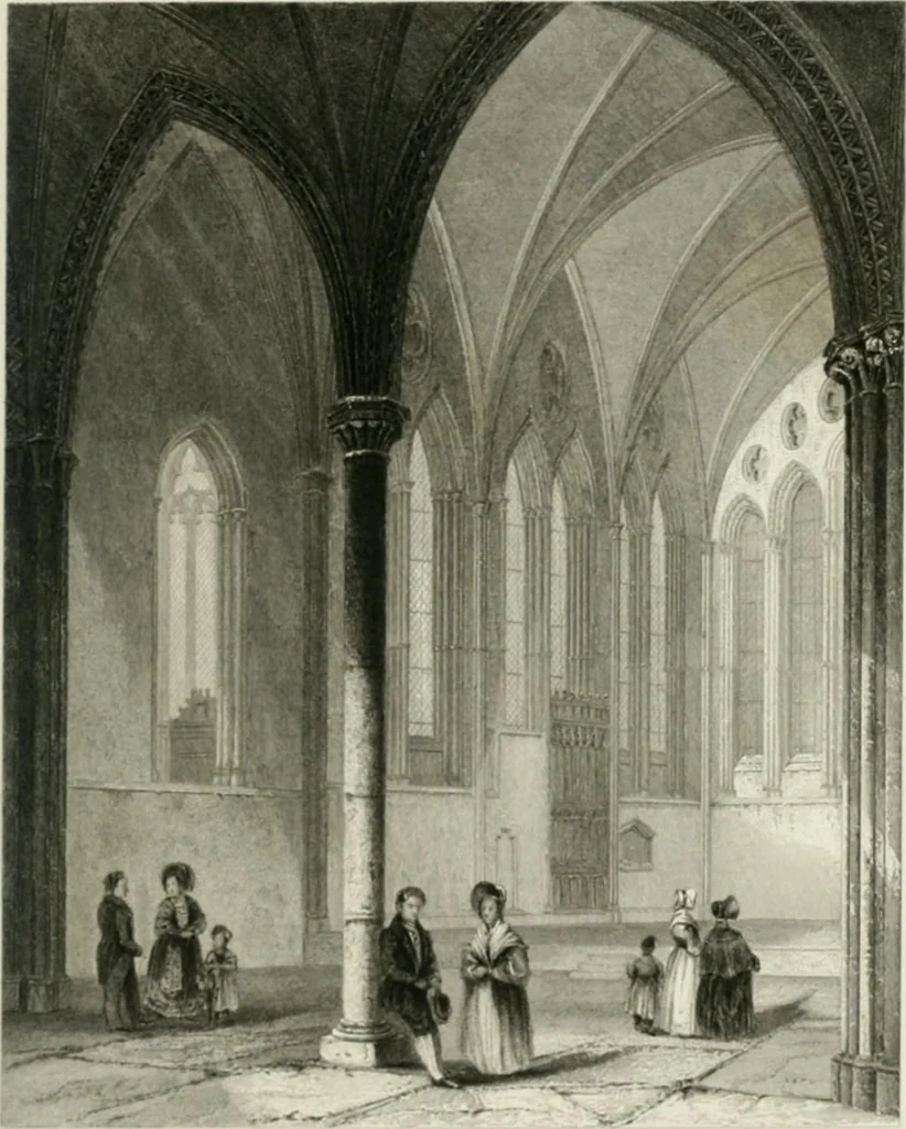 An illustration from Winkles's architectural and picturesque illustrations of the cathedral churches of England and Wales, 1836, leaf 90