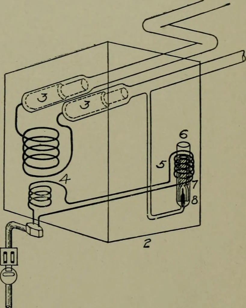 An illustration from Wiring diagrams of electrical apparatus and installations, 1913, leaf 152