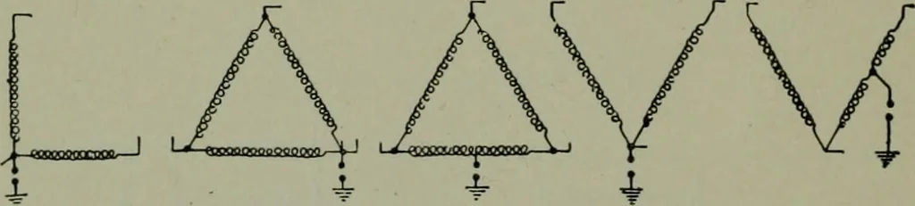 An illustration from Wiring diagrams of electrical apparatus and installations, 1913, leaf 187