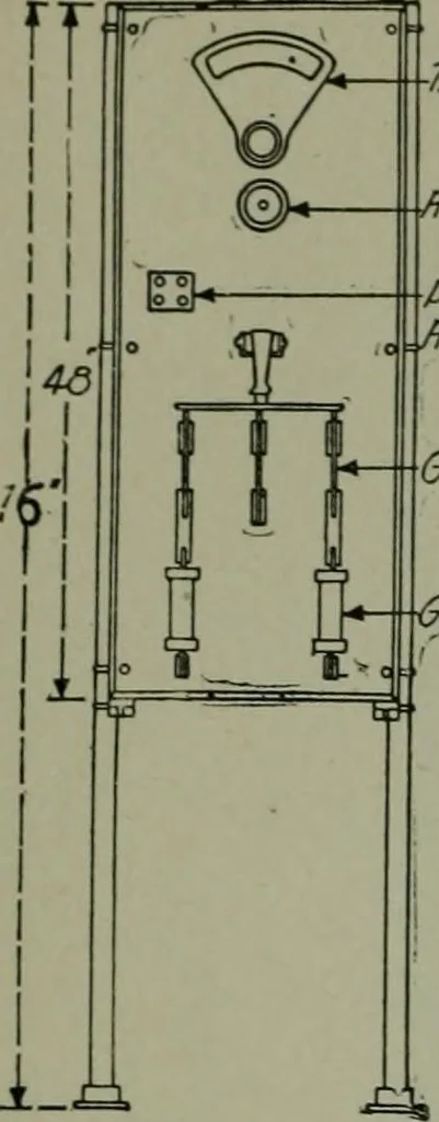An illustration from Wiring diagrams of electrical apparatus and installations, 1913, leaf 19