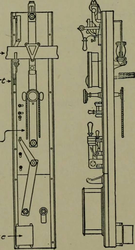 An illustration from Wiring diagrams of electrical apparatus and installations, 1913, leaf 20