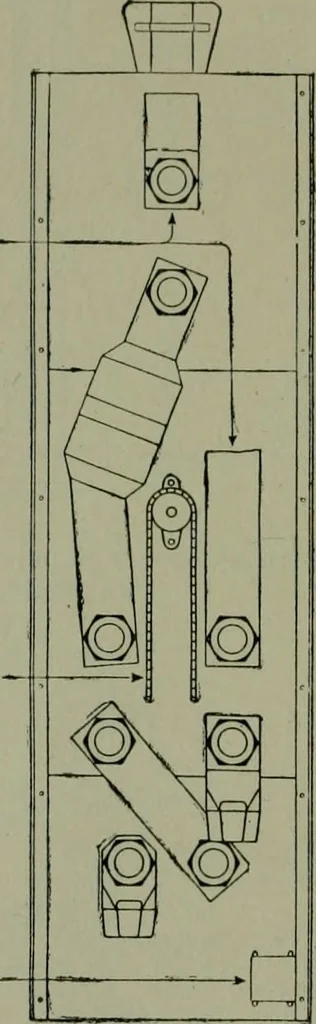 An illustration from Wiring diagrams of electrical apparatus and installations, 1913, leaf 25