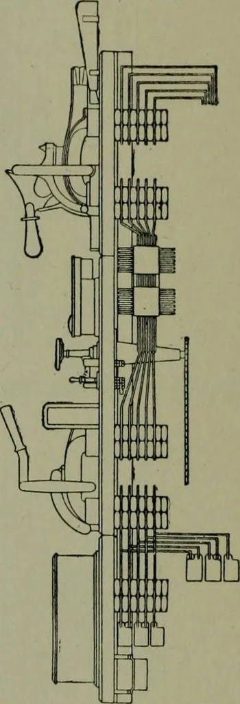 An illustration from Wiring diagrams of electrical apparatus and installations, 1913, leaf 25