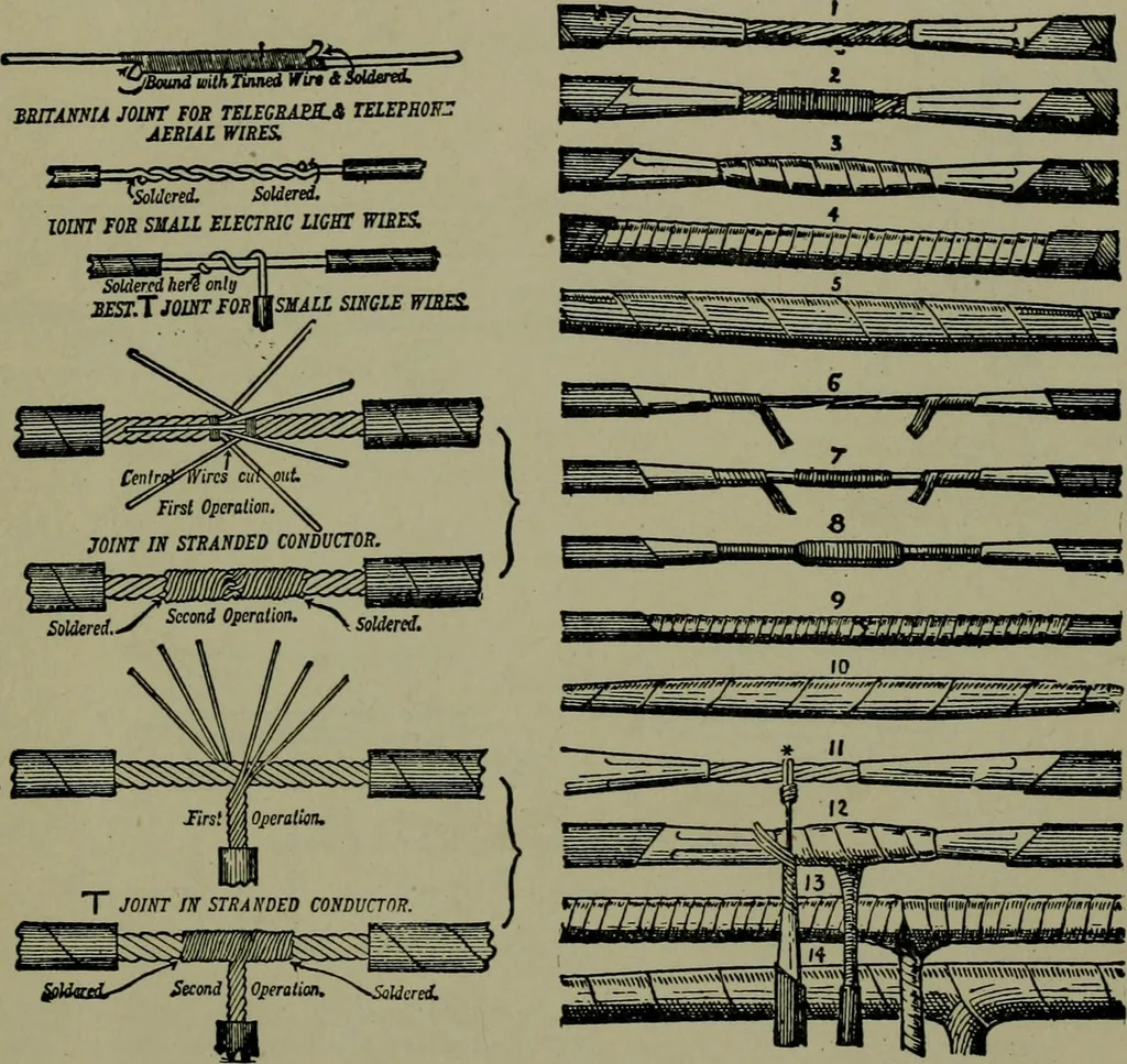 An illustration from Wiring diagrams of electrical apparatus and installations, 1913, leaf 264