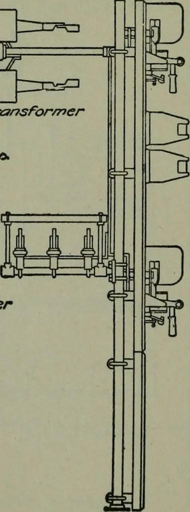 An illustration from Wiring diagrams of electrical apparatus and installations, 1913, leaf 47