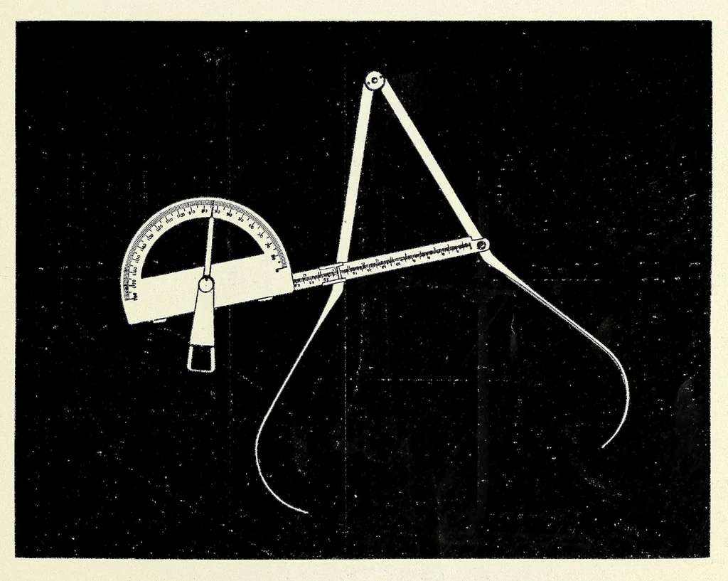An illustration from Wissenschaftliche Messinstrumente für Anthropologie nach Prof. Dr. Rud. Martin und für Orthopädie nach Dr. Wilhelm Schulthess, 1911, leaf 13