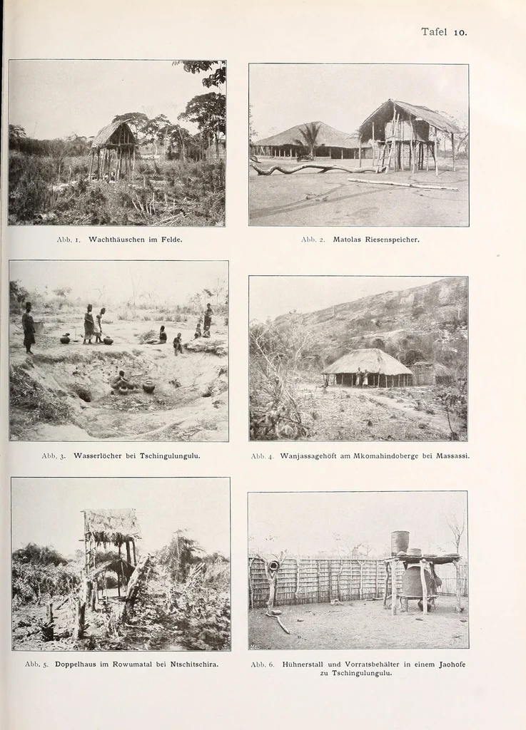 An illustration from Wissenschaftliche Ergebnisse meiner ethnographischen Forschungsreise in den Südosten Deutsch-Ostafrikas, 1908, leaf 191